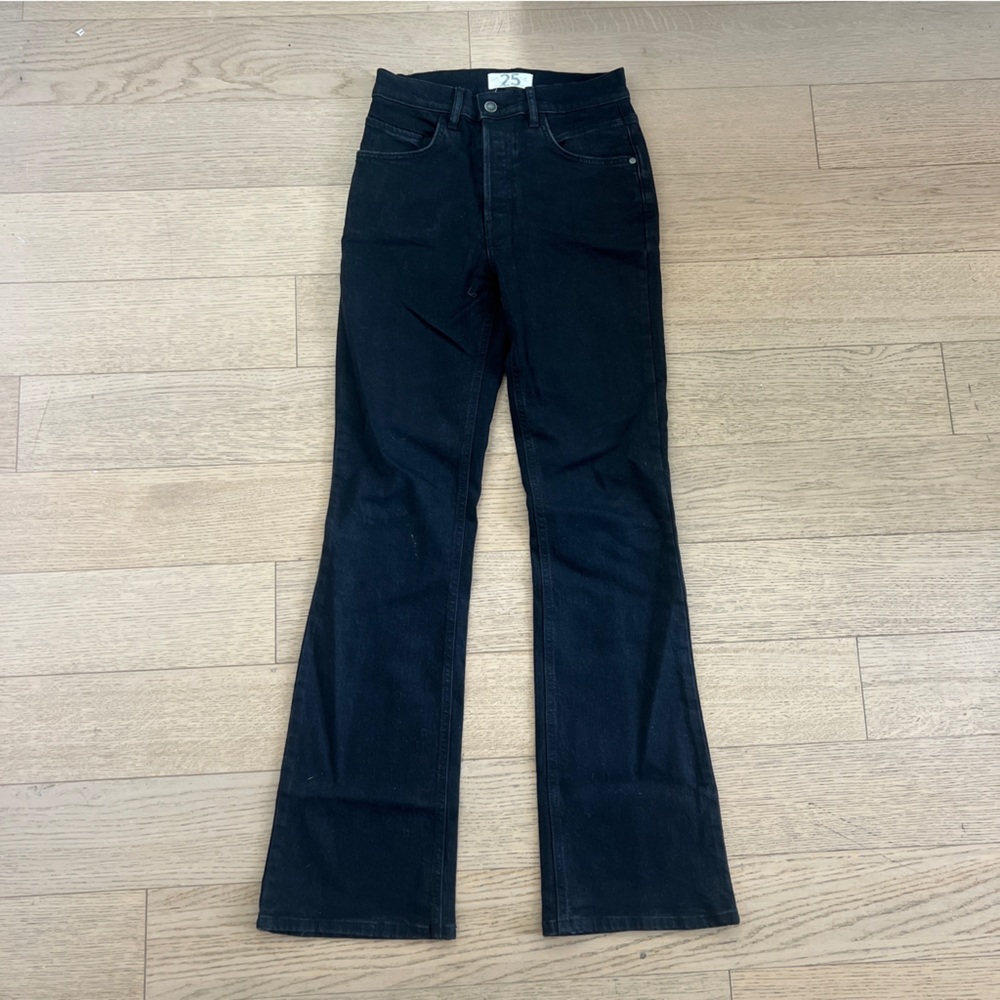 Free People black washed denim
